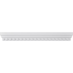 Ekena Millwork - CRH06XST-DE - Endurathane Stockton Crosshead w/ Dentil Trim, 5 1/2", Factory Primed