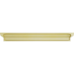 Ekena Millwork - CRH06XST-2-DE - Endurathane Stafford Crosshead w/ Dentil Trim, 5 1/2", Factory Primed
