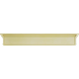 Ekena Millwork - CRH07X-DE - Endurathane Traditional Crosshead with Trim, & Dentil Trim, 7 1/4", Factory Primed