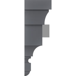 Ekena Millwork - CRH07XST-DE - Endurathane Stockport Crosshead w/ Dentil Trim, 7 1/8", Factory Primed
