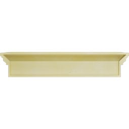 Ekena Millwork - CRH09X-DE - Endurathane Traditional Crosshead w/ Dentil Trim, 9", Factory Primed