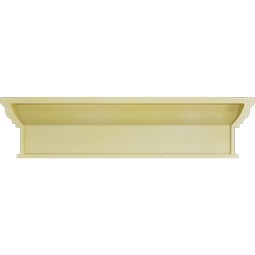 Ekena Millwork - CRH12X-DE - Endurathane Craftsman Crosshead w/ Dentil Trim, 12", Factory Primed