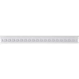 Ekena Millwork - CRH03XBE-EG - Endurathane Bedford Crosshead w/ Egg & Dart Trim, 3 1/2", Factory Primed