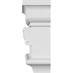 Ekena Millwork - CRH05XHO-EG - Endurathane  Holmdel Crosshead w/ Egg & Dart Trim, 4 5/8", Factory Primed