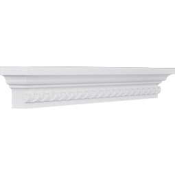 Ekena Millwork - CRH05XST-EG - Endurathane Stratford Crosshead w/ Egg & Dart Trim, 5", Factory Primed