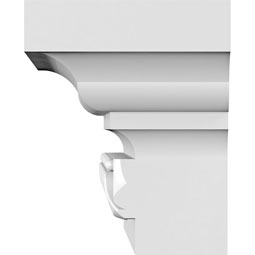 Ekena Millwork - CRH05XST-EG - Endurathane Stratford Crosshead w/ Egg & Dart Trim, 5", Factory Primed