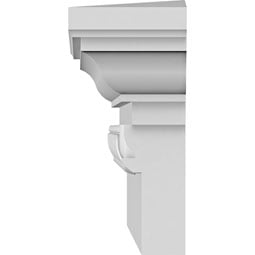 Ekena Millwork - CRH06X-EG - Endurathane Traditional Crosshead w/ Egg & Dart Trim, 6", Factory Primed