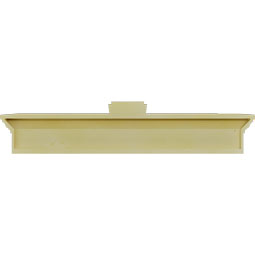 Ekena Millwork - CRH06XKA-EG - Endurathane Traditional Crosshead w/ Deco Keystone and Egg & Dart Trim, 6", Factory Primed