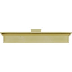 Ekena Millwork - CRH06XKF-EG - Endurathane Traditional Crosshead w/ Flat Keystone and Egg & Dart Trim, 6", Factory Primed