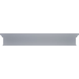 Ekena Millwork - CRH06XPN-1-EG - Endurathane Craftsman Crosshead w/ Egg & Dart Trim, 6 1/8", Factory Primed