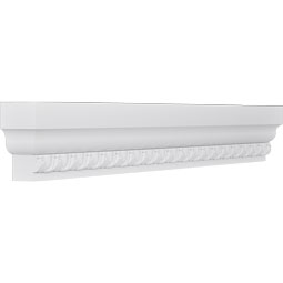 Ekena Millwork - CRH06XST-EG - Endurathane Stockton Crosshead w/ Egg & Dart Trim, 5 1/2", Factory Primed