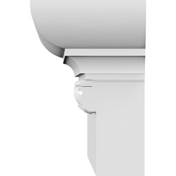 Ekena Millwork - CRH06XST-1-EG - Endurathane Strickland Crosshead w/ Egg & Dart Trim, 6 1/4", Factory Primed