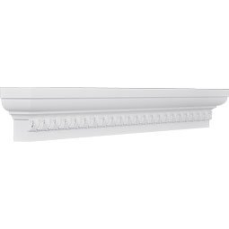 Ekena Millwork - CRH06XST-2-EG - Endurathane Stafford Crosshead w/ Egg & Dart Trim, 5 1/2", Factory Primed
