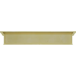 Ekena Millwork - CRH07XBT-EG - Endurathane Craftsman Crosshead with Bottom Trim, and Egg & Dart Trim, 7 1/4", Factory Primed