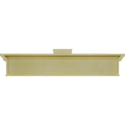 Ekena Millwork - CRH07XBTKF-EG - Endurathane Craftsman Crosshead with Bottom Trim, w/ Flat Keystone and Egg & Dart Trim, 7 1/4", Factory Primed