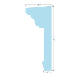 Ekena Millwork - CRH07X-EG - Endurathane Traditional Crosshead with Trim, and Egg & Dart Trim, 7 1/4", Factory Primed