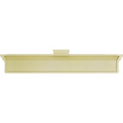 Ekena Millwork - CRH07XKF-EG - Endurathane Traditional Crosshead with Trim, w/ Flat Keystone and Egg & Dart Trim, 7 1/4", Factory Primed
