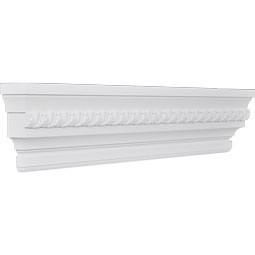 Ekena Millwork - CRH07XST-EG - Endurathane Stockport Crosshead w/ Egg & Dart Trim, 7 1/8", Factory Primed