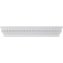 Ekena Millwork - CRH07XST-EG - Endurathane Stockport Crosshead w/ Egg & Dart Trim, 7 1/8", Factory Primed