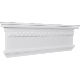 Ekena Millwork - CRH09XBE-EG - Endurathane Bedford Crosshead w/ Egg & Dart Trim, 8 5/8", Factory Primed