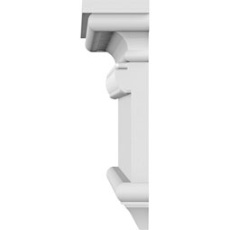 Ekena Millwork - CRH09XBE-EG - Endurathane Bedford Crosshead w/ Egg & Dart Trim, 8 5/8", Factory Primed