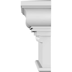 Ekena Millwork - CRH12X-EG - Endurathane Craftsman Crosshead w/ Egg & Dart Trim, 12", Factory Primed