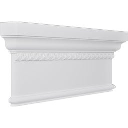 Ekena Millwork - CRH14XST-EG - Endurathane Craftsman Crosshead w/ Egg & Dart Trim, 13 3/4", Factory Primed