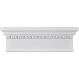 Ekena Millwork - CRH14XST-EG - Endurathane Craftsman Crosshead w/ Egg & Dart Trim, 13 3/4", Factory Primed