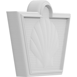 Ekena Millwork - ONLCWORUF - Worthington Shell Keystone Onlay