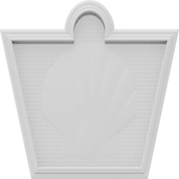 Ekena Millwork - ONLCWORUF - Worthington Shell Keystone Onlay