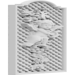 Ekena Millwork - ONLCHUBUF - Hubbard Cherub Onlay