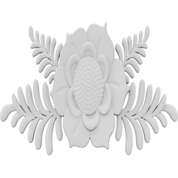 Ekena Millwork - ONLCCRVUF - Carterville Flower Onlay