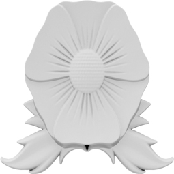 Ekena Millwork - ONLCWDLUF - Wood Dale Rose Onlay