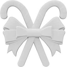 Ekena Millwork - ONLCBWXUF - Christmas Candy Bow Onlay