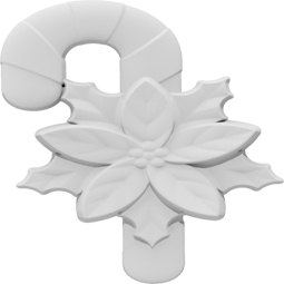 Ekena Millwork - ONLCCCXUF - Christmas Candy Cane Onlay