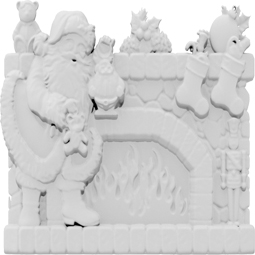 Ekena Millwork - ONLCFRXUF - Christmas Fireplace Onlay