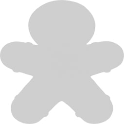 Ekena Millwork - ONLCGBXUF - Christmas Ginger Bread Man Onlay