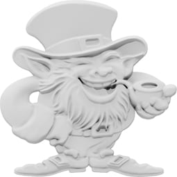 Ekena Millwork - ONLCLEPUF-R - Comic Leprechaun Right Onlay