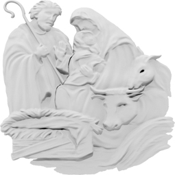 Ekena Millwork - ONLCNVXUF - Christmas Nativity Onlay