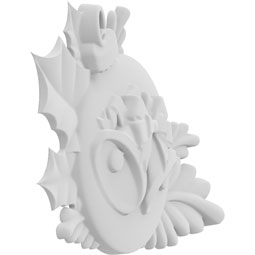 Ekena Millwork - ONLCBEXUF-L - Christmas Bell Ball Left Onlay