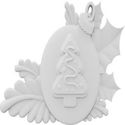 Ekena Millwork - ONLCKBXUF-L - Christmas Cookie Ball Left Onlay