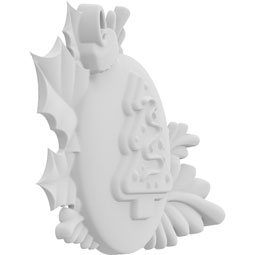 Ekena Millwork - ONLCKBXUF-R - Christmas Cookie Ball Right Onlay