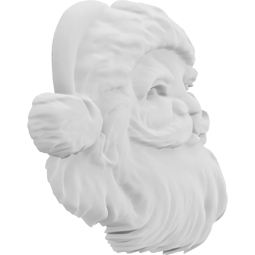 Ekena Millwork - ONLCSFXUF-R - Christmas Santa Face Right Onlay