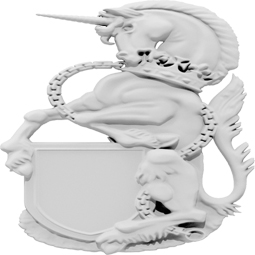 Ekena Millwork - ONLCHUCUF-L - Heraldic Unicorn Left Onlay