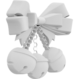 Ekena Millwork - ONLCJWXUF - Christmas Jingle Bells Bow Onlay