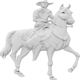 Ekena Millwork - ONLCCBHUF - Cowboy On Horse Onlay