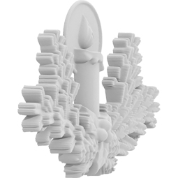 Ekena Millwork - ONLCCNXUF - Christmas Candle Onlay