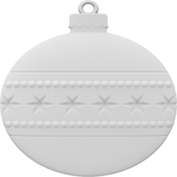 Ekena Millwork - ONLCORXUF - Christmas Ornament Ball Onlay