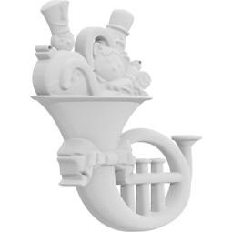 Ekena Millwork - ONLCHRXUF-L - Christmas Horn Left Onlay