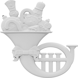 Ekena Millwork - ONLCHRXUF-L - Christmas Horn Left Onlay